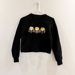 Sailormoon Graphic Women Crop Sweater XS